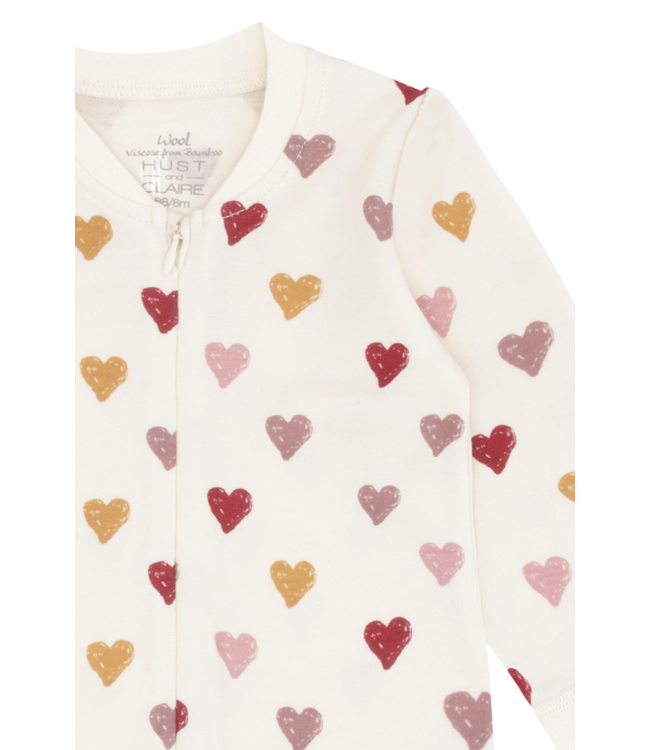 Hust & Claire Woll/Bambus Strampler Manu