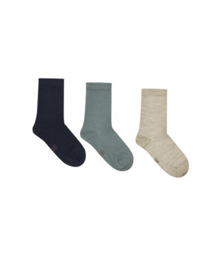 Hust & Claire Woll/Bambus Socken Foty 3er Pack
