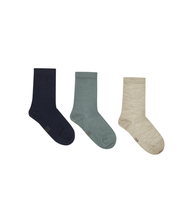 Hust & Claire Woll/Bambus Socken Foty 3er Pack