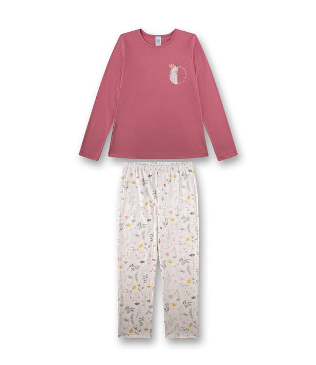 Sanetta Mädchen Schlafanzug Blumen
