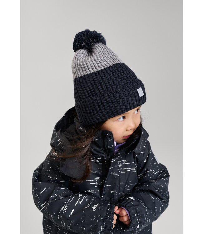 Reima Kinder Wollmütze Pilke Black