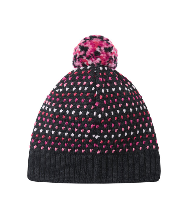 Reima Kinder Wollmütze Pampula Black