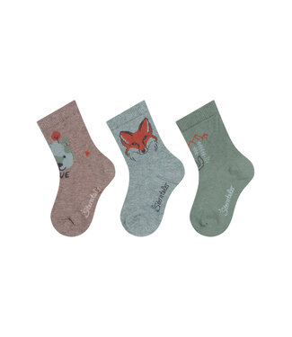 Sterntaler Kinder Socken 3er-Pack Save Nature – Fuchs & Wolf
