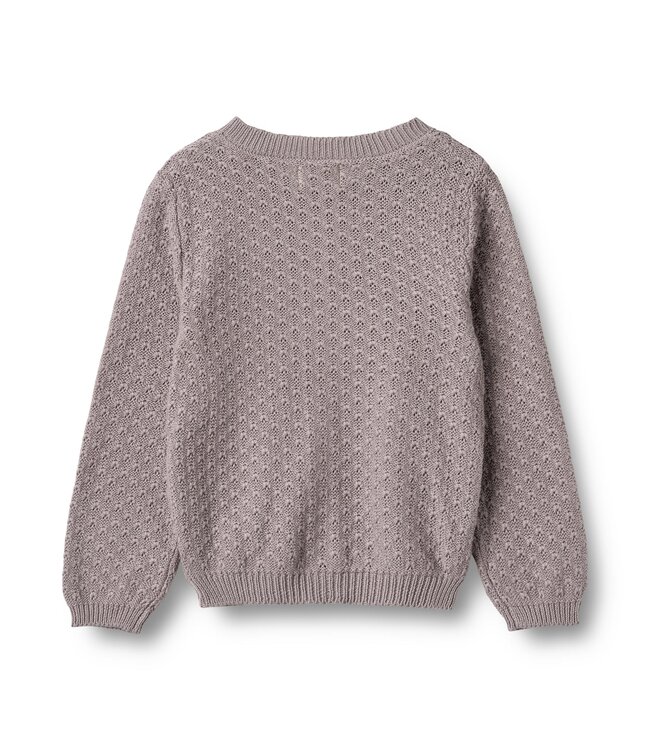 Wheat Mädchen Strickjacke Magnella dusty purple