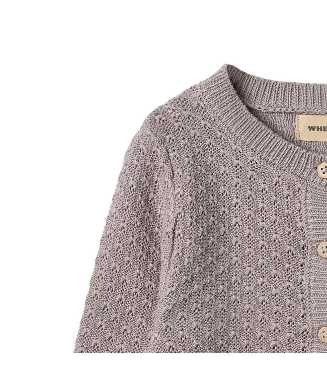 Wheat Mädchen Strickjacke Magnella dusty purple