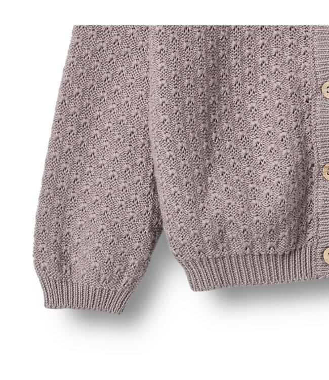 Wheat Mädchen Strickjacke Magnella dusty purple