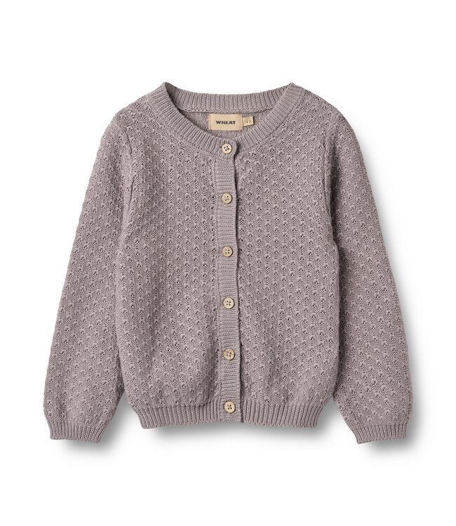 Wheat Mädchen Strickjacke Magnella dusty purple