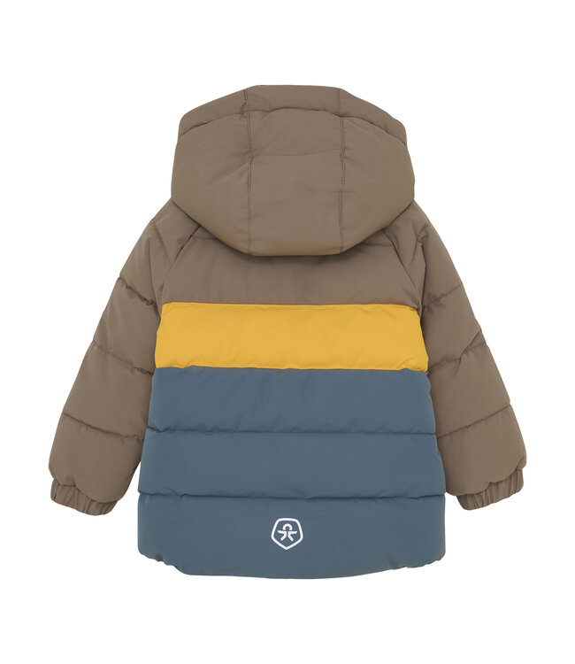 Color Kids Kleinkinder Winterjacke Quilt Fossil