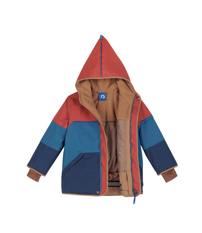 Finkid Skijacke TAIKA SNOW lava/almond