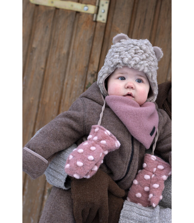 Pure Pure Baby Merino Fleeceoverall stein-grau