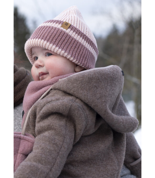 Pure Pure Baby Merino Fleeceoverall stein-grau