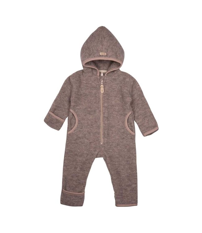 Pure Pure Baby Fleeceoverall stein-grau