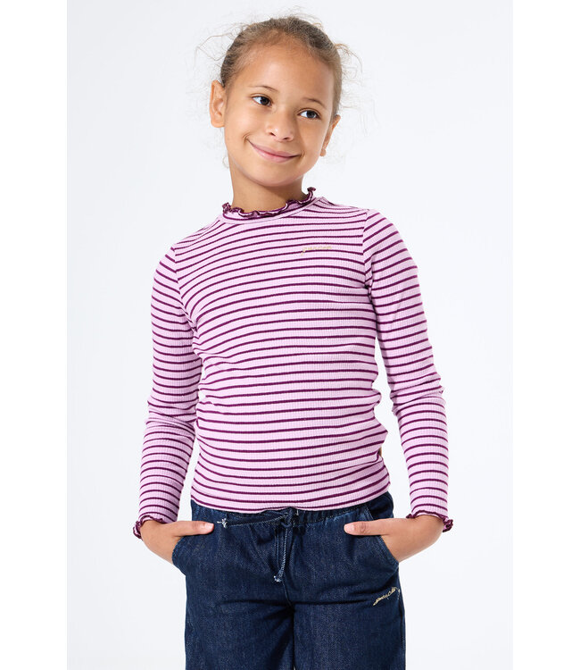 Garcia Mädchen Langarmshirt gestreift