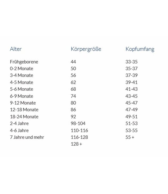 Sterntaler Kinder Übergangsmütze graublau
