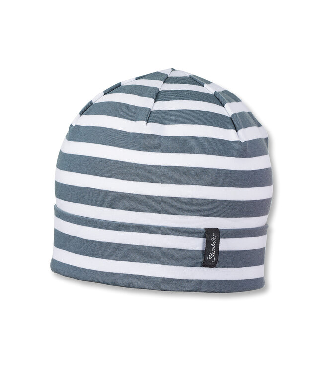Sterntaler Kinder Übergangsmütze graublau