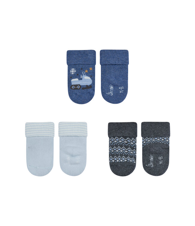 Sterntaler Baby Söckchen 3er Pack Schneemobil