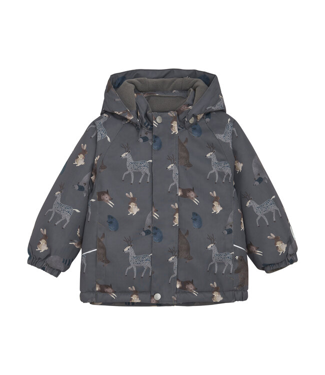 Minymo Kleinkinder Winterjacke Dark Gull Grey