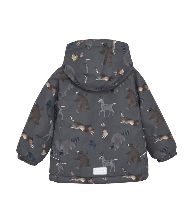 Minymo Kleinkinder Winterjacke Dark Gull Grey