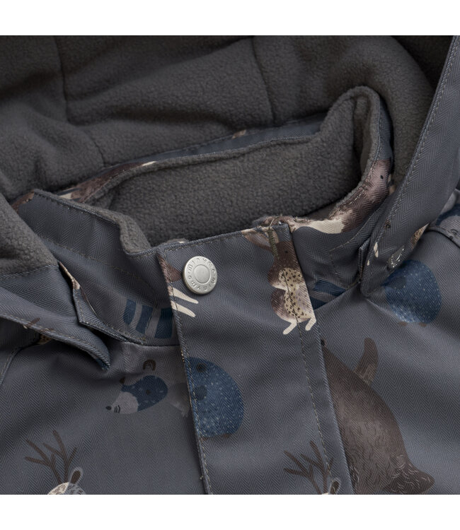 Minymo Kleinkinder Winterjacke Dark Gull Grey