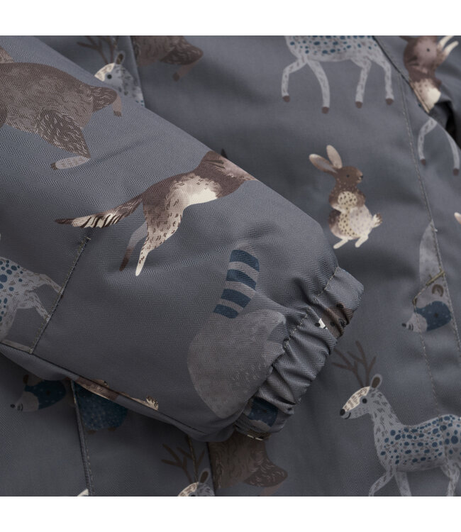 Minymo Kleinkinder Winterjacke Dark Gull Grey