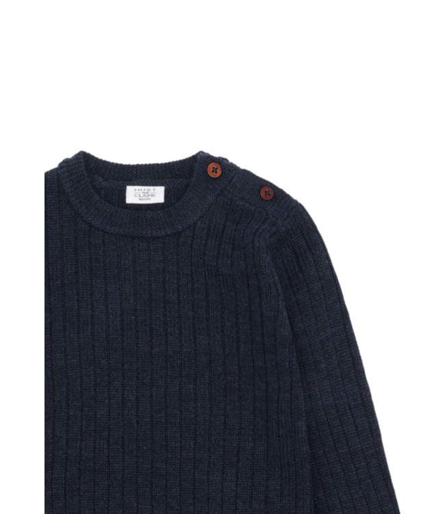 Hust & Claire Kinder Woll-Pullover Pil More navy