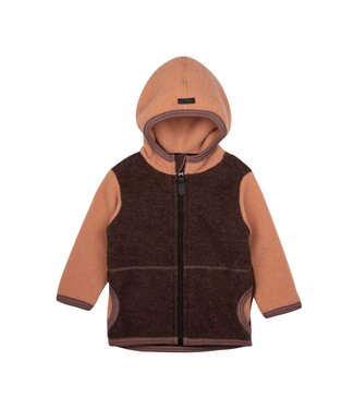Pure Pure Kinder Merino Fleecejacke dark-brown