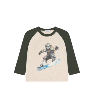 Hust & Claire Jungen Langarmshirt Anton Schneeleopard