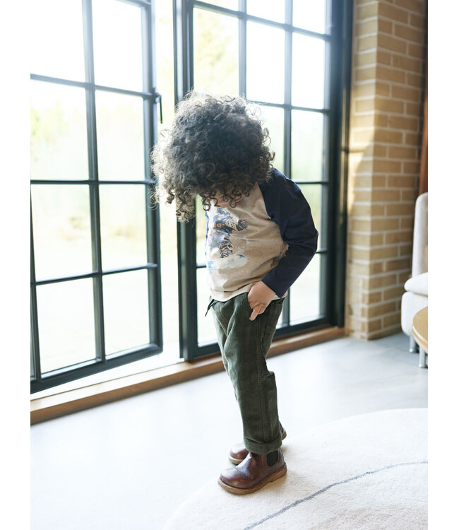 Hust & Claire Jungen Langarmshirt Anton Schneeleopard