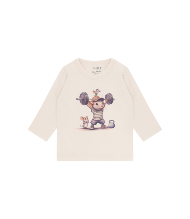 Hust & Claire Baby Langarmshirt August Strong Mouse
