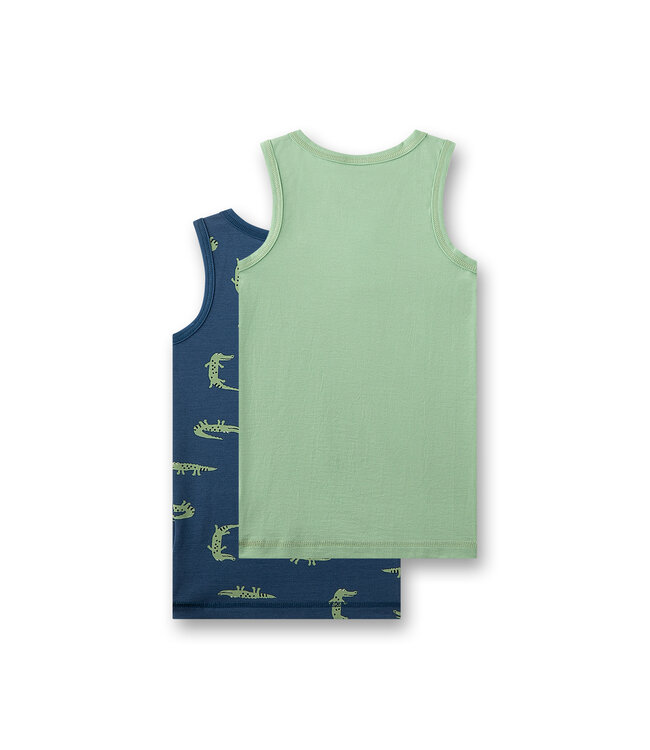 Sanetta Jungen-Unterhemd (Doppelpack) Krokodil