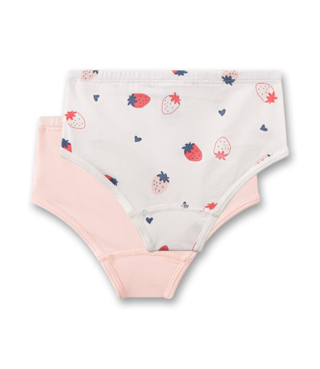 Sanetta Mädchen-Slips (Doppelpack) Erdbeere