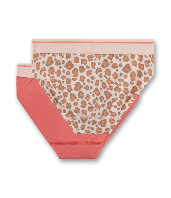 Sanetta Mädchen-Slip (Doppelpack) Leo-Print