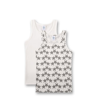 Sanetta Mädchen-Unterhemd (Doppelpack) Sterne