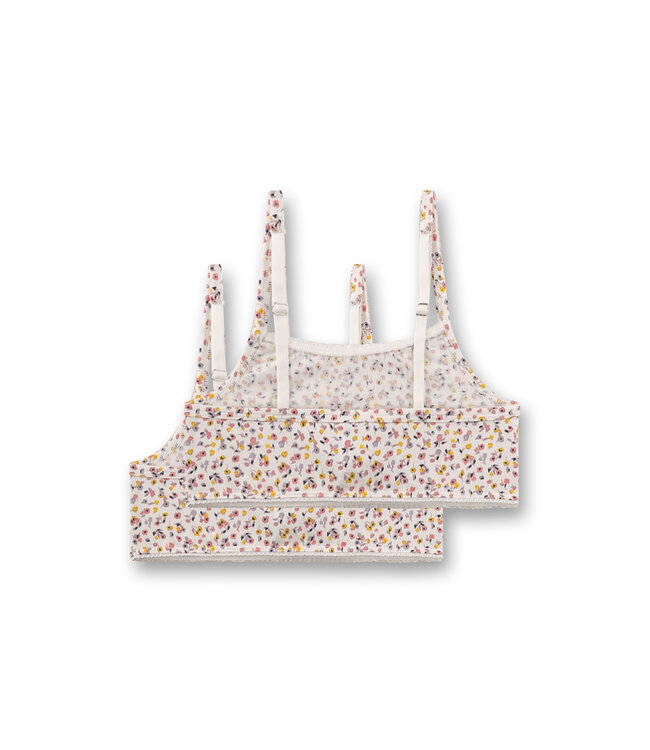 Sanetta Mädchen-Bustier (Doppelpack) Blumen
