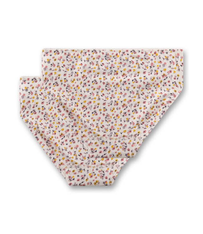 Sanetta Mädchen-Slip (Doppelpack) Blumen