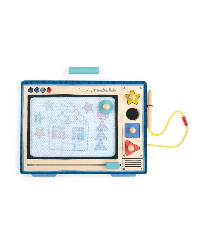 Moulin Roty Magnetische Zeichentafel - Puce & Pilou