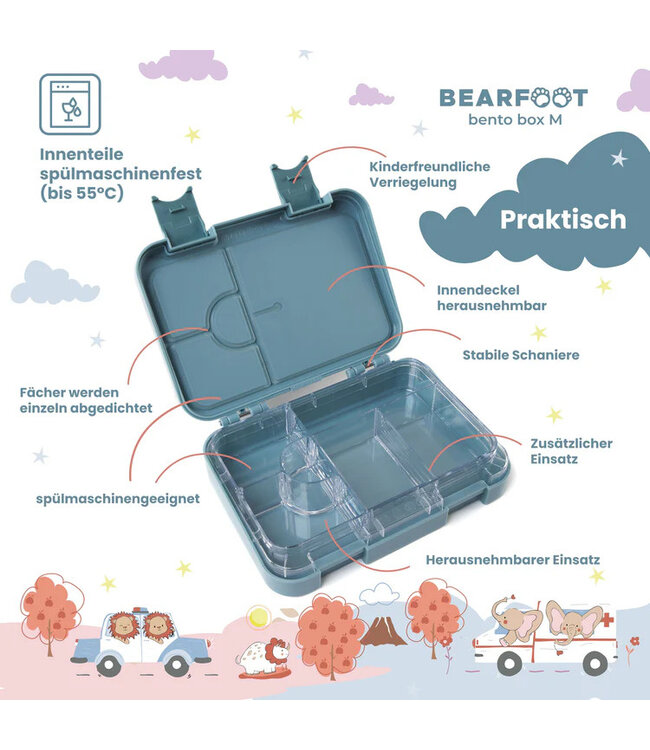 Bearfoot Brotdose Bento box Feuerwehr