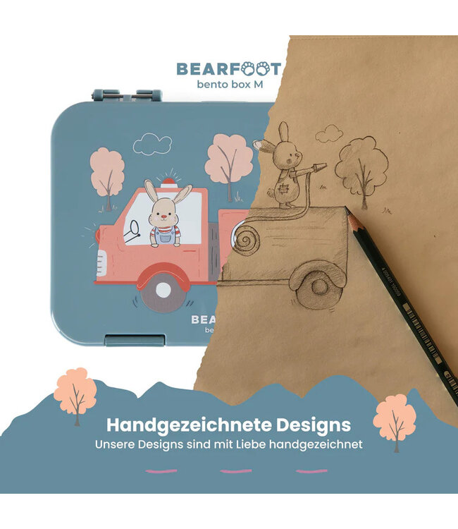 Bearfoot Brotdose Bento box Feuerwehr