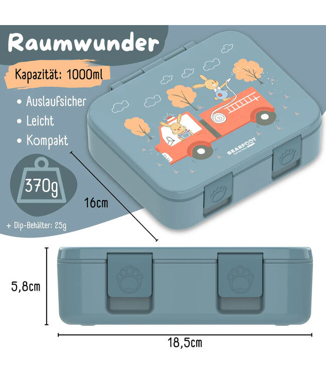 Bearfoot Brotdose Bento box COMPACT Feuerwehr