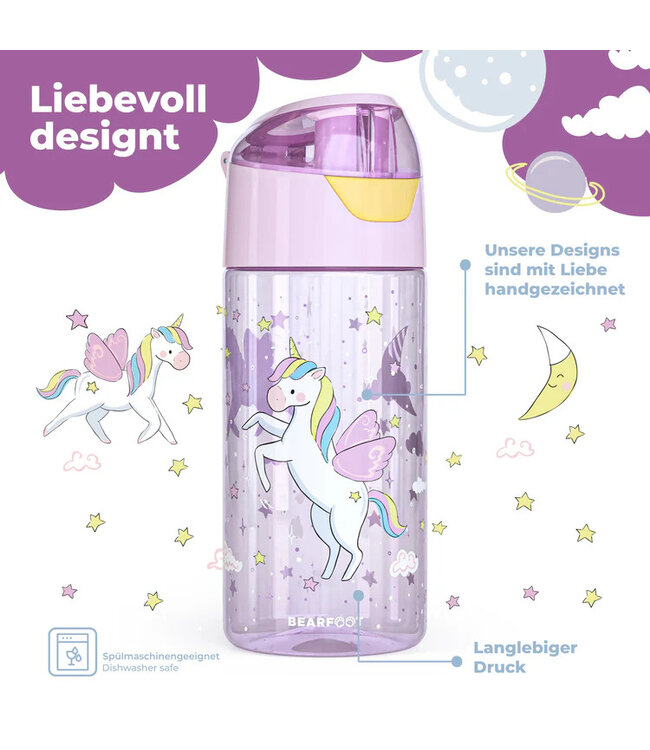 Bearfoot Trinkflasche Traktor Einhorn