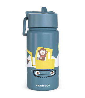 Bearfoot Thermo Kinder Trinkflasche Edelstahl - Bagger