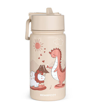 Bearfoot Thermo Kinder Trinkflasche Edelstahl - Dinos