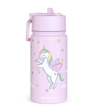 Bearfoot Thermo Kinder Trinkflasche Edelstahl - Einhorn