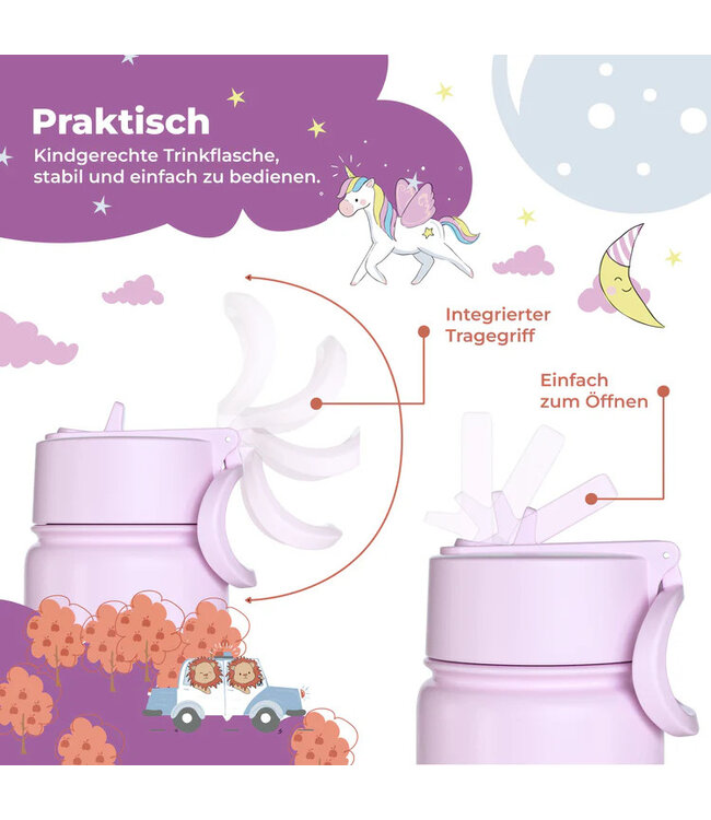 Bearfoot Thermo Kinder Trinkflasche Edelstahl - Meerjungfrau