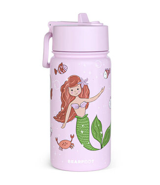 Bearfoot Thermo Kinder Trinkflasche Edelstahl - Meerjungfrau