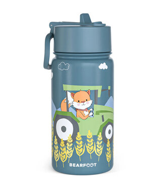 Bearfoot Thermo Kinder Trinkflasche Edelstahl - Traktor