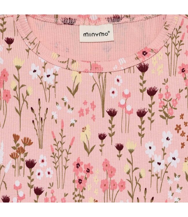 Minymo Mädchen Kleid Silver Pink