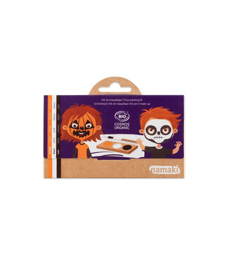 Namaki Schminkpalette für Kinder Kürbis & Skelett