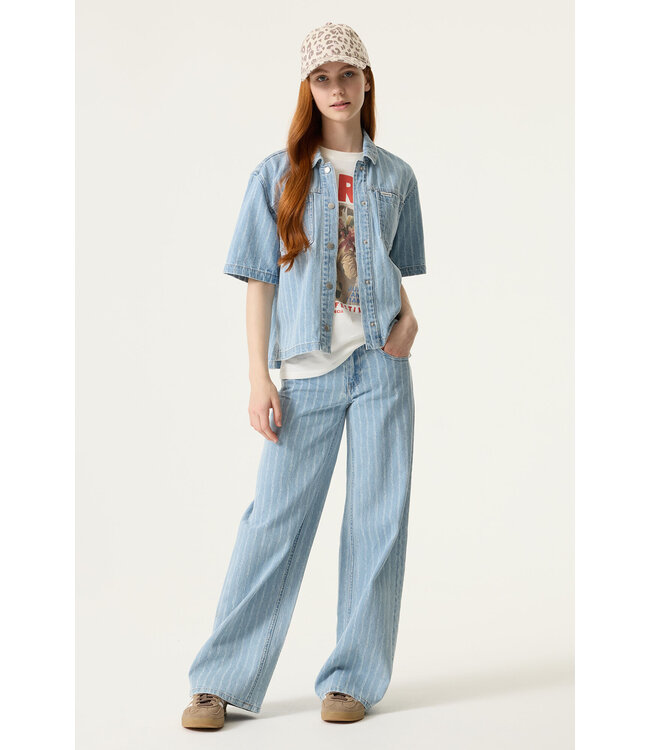 Garcia Mädchen Wide fit Jeans Denim Blau