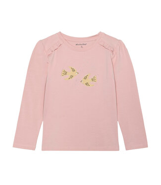 Minymo Mädchen Langarmshirt Silver Pink